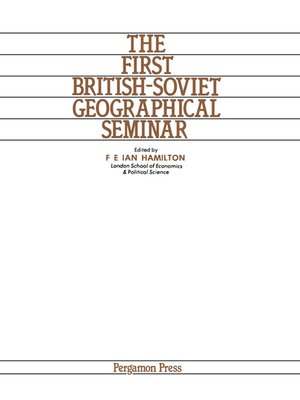 cover image of The First British-Soviet Geographical Seminar